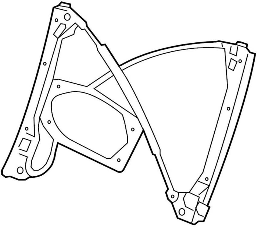 VW Window Regulator – Front Passenger Side 5C6837462E