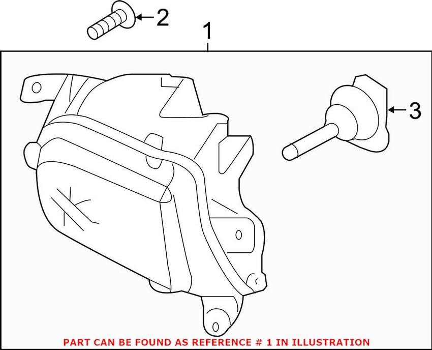 VW Fog Light – Front Driver Side 5C7941699Q