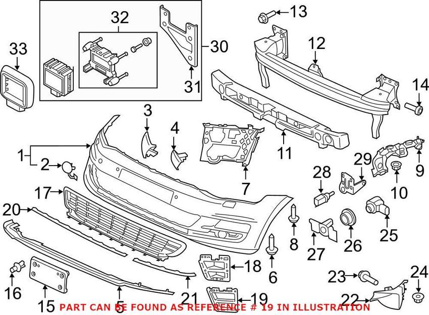 VW Grille – Front Driver Side Lower 5G0853665H041