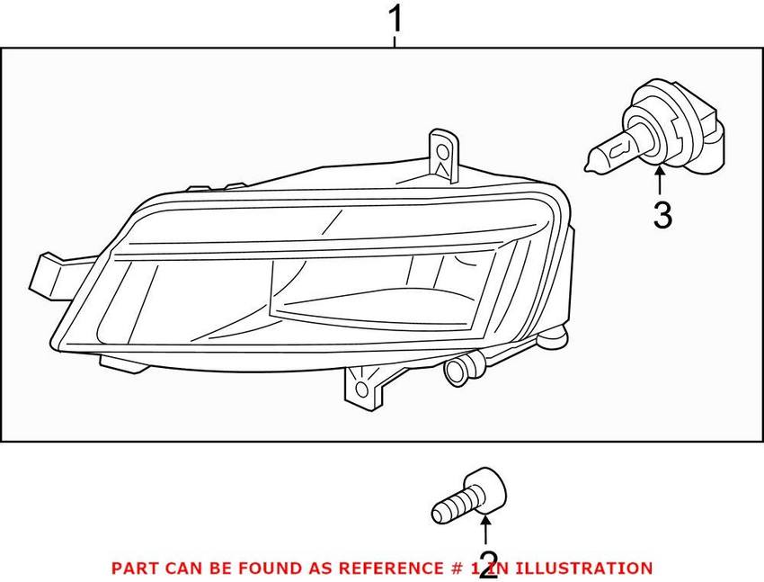 VW Fog Light – Front Driver Side