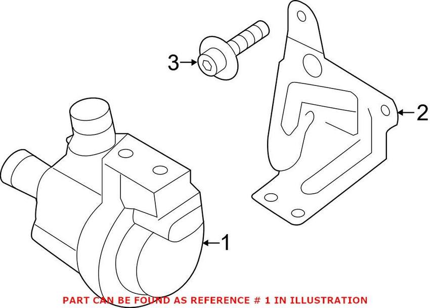 VW Engine Auxiliary Water Pump 5G0965567