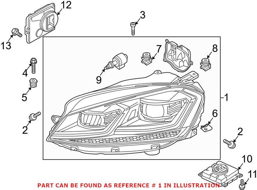 Headlight Assembly – Front Driver Side