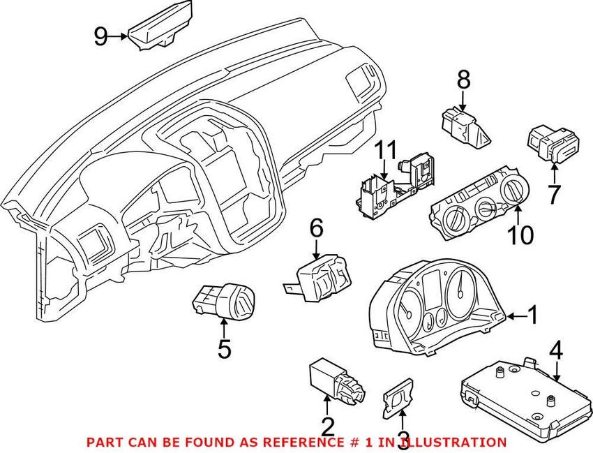 VW Instrument Cluster 5K0920972CX – Genuine VW/Audi