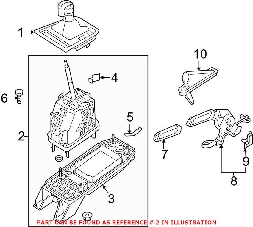 VW Automatic Transmission Shift Lever 5K1713025CE