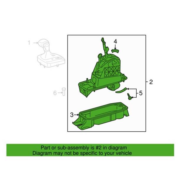 VW Automatic Transmission Shift Lever 5K1713025CS