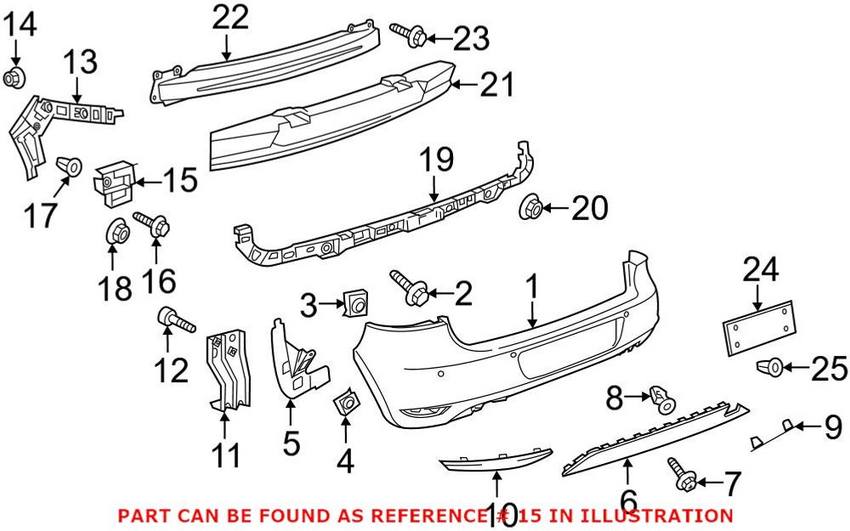 VW Tail Light Bracket – Passenger Side 5K6807394A