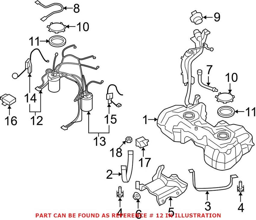 Audi Electric Fuel Pump 5N0919087J