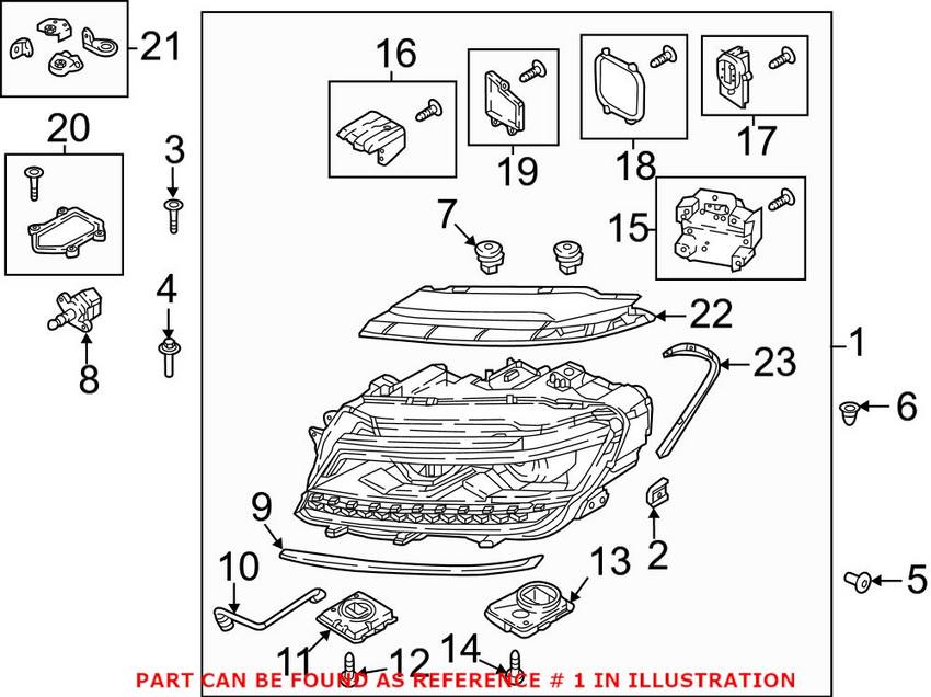 Headlight Assembly – Front Driver Side (LED)