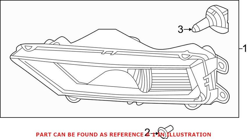 VW Fog Light – Front Driver Side 5NL941699