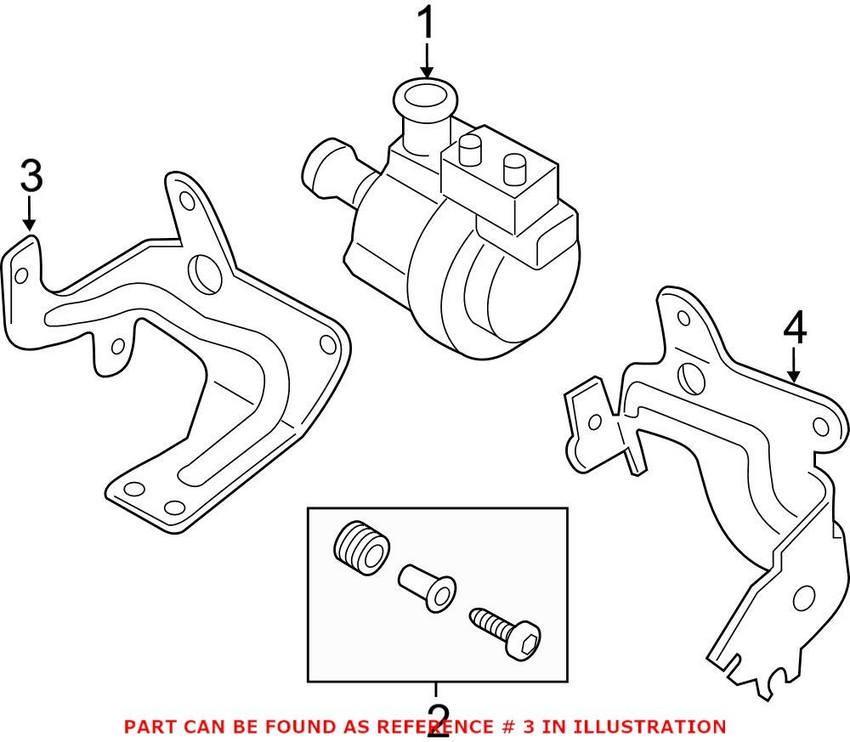 VW Engine Water Pump Bracket 5Q0121093CF