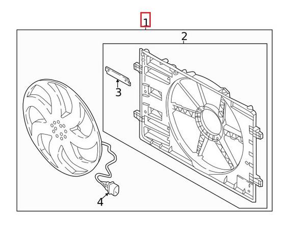 Engine Cooling Fan (w/ Shroud) (410mm)