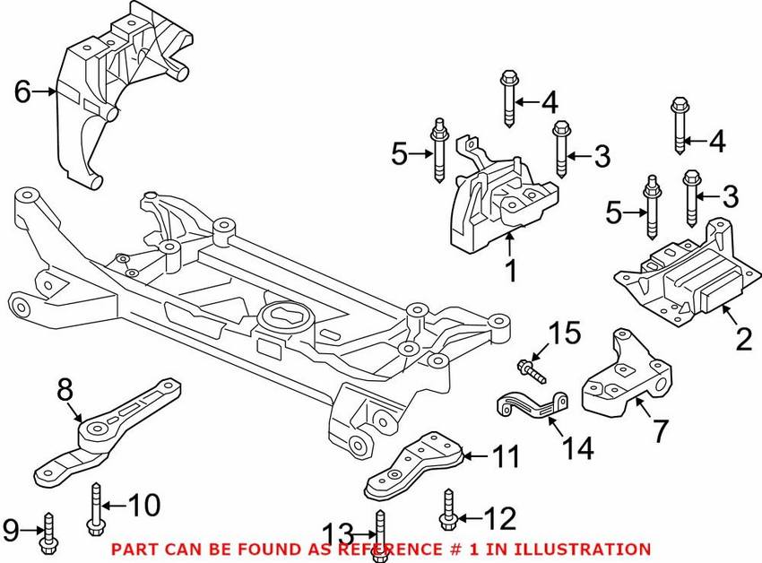 Audi Engine Mount – Passenger Side 5Q0199262BG