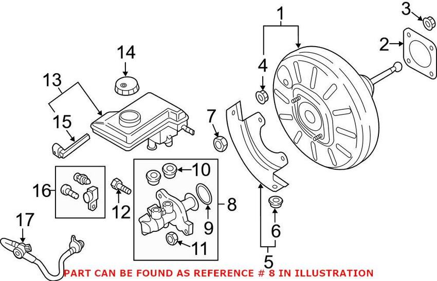 VW Brake Master Cylinder