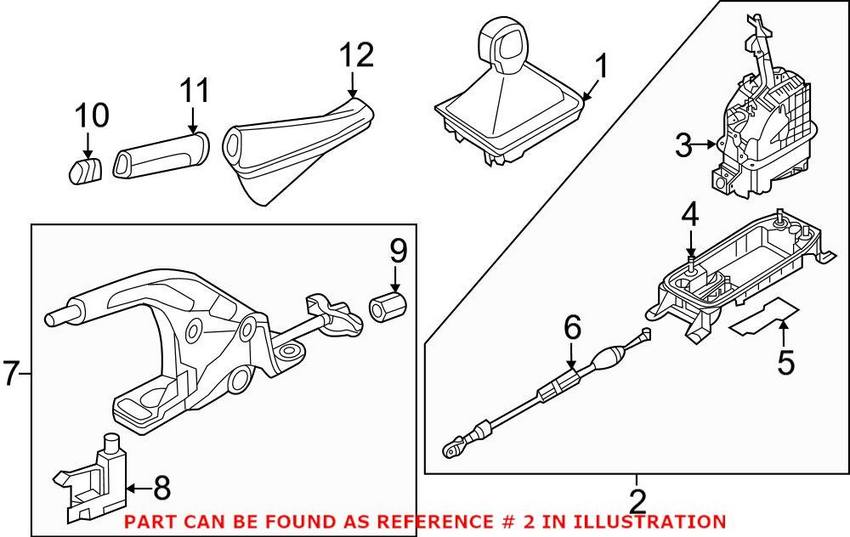 VW Manual Transmission Shift Lever