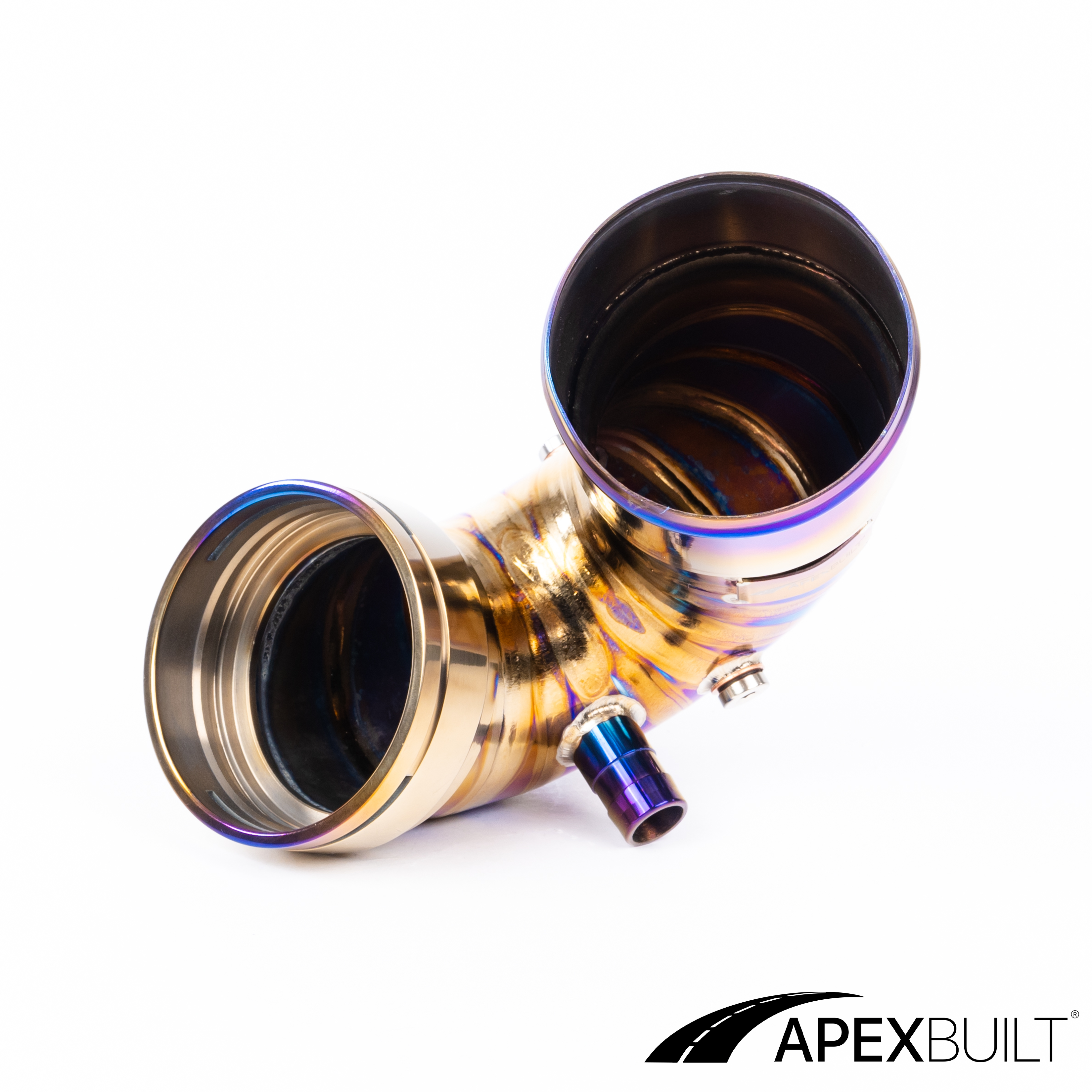 ApexBuilt® BMW F87 M2C, F80 M3, & F82/F83 M4 Titanium Charge Pipe Kit (S55, 2015-20)