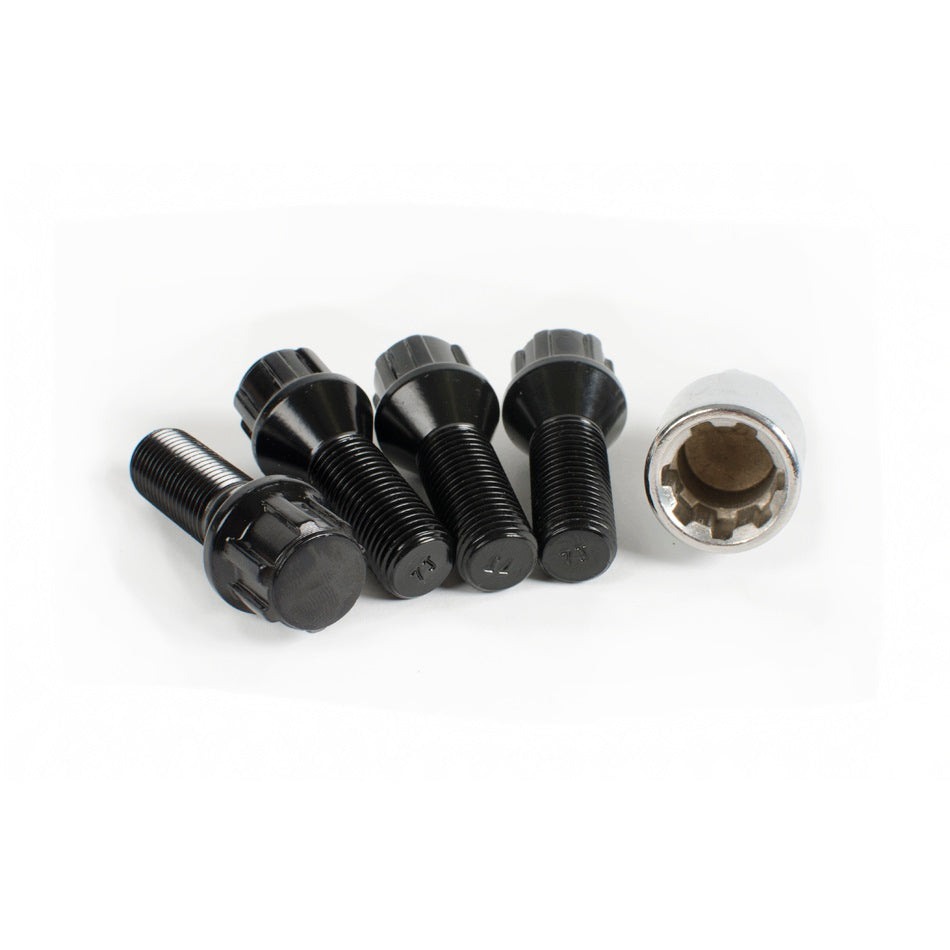 Wheel Lock Kit 14mm - Cone Seat (Black)