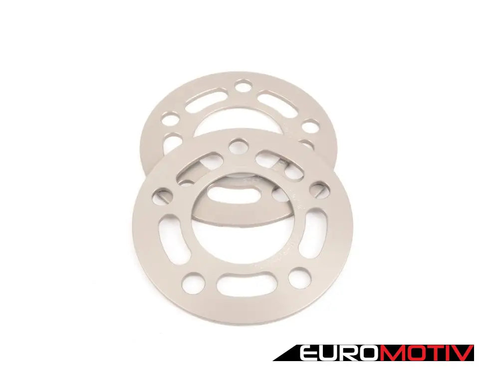 5Mm Big Pad Wheel Spacers - Silver (Pair)