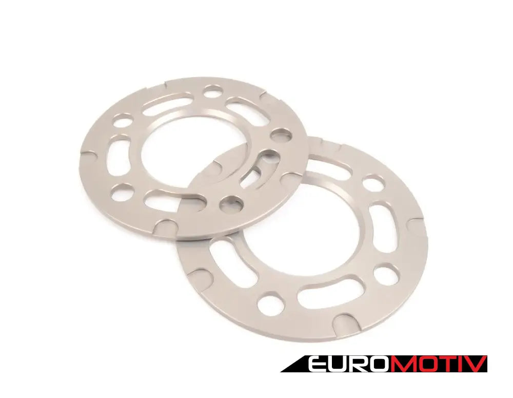 5Mm Big Pad Wheel Spacers - Silver (Pair)