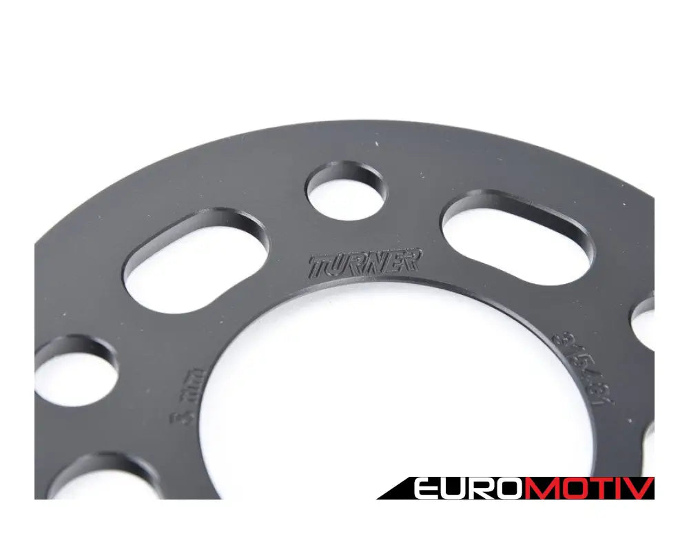 5Mm Wheel Spacers - Black (Pair)