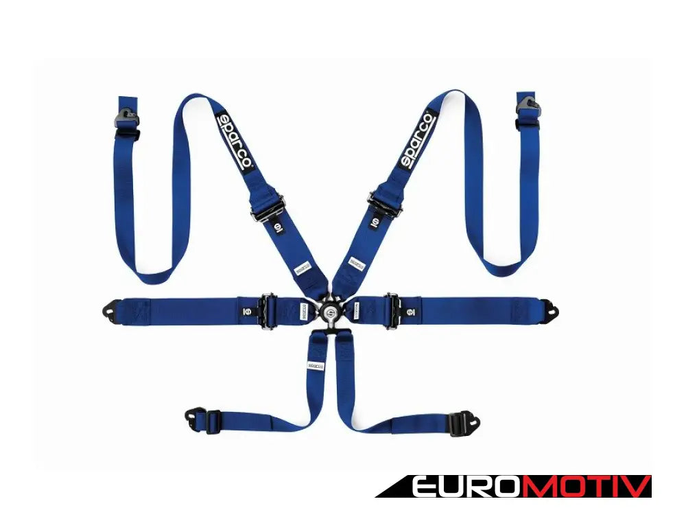 6 Point Hans-Compatible Harness - Blue