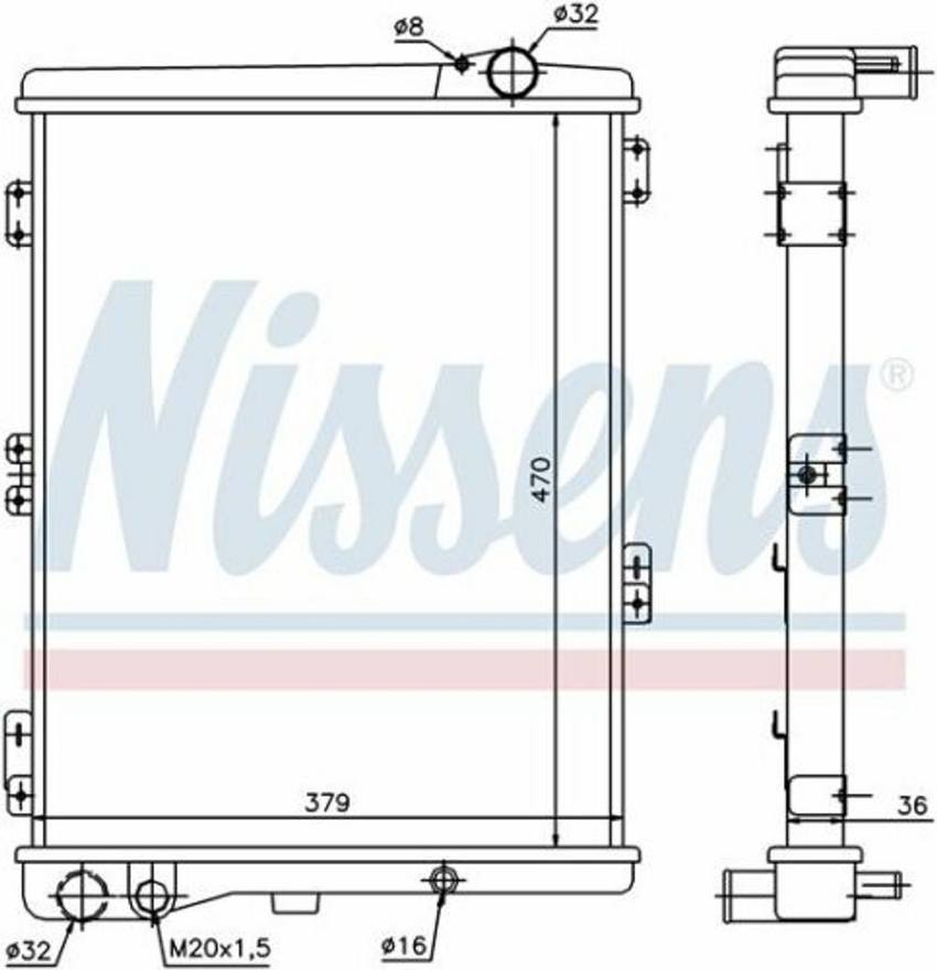 Audi Radiator 855121251F – Nissens 604411