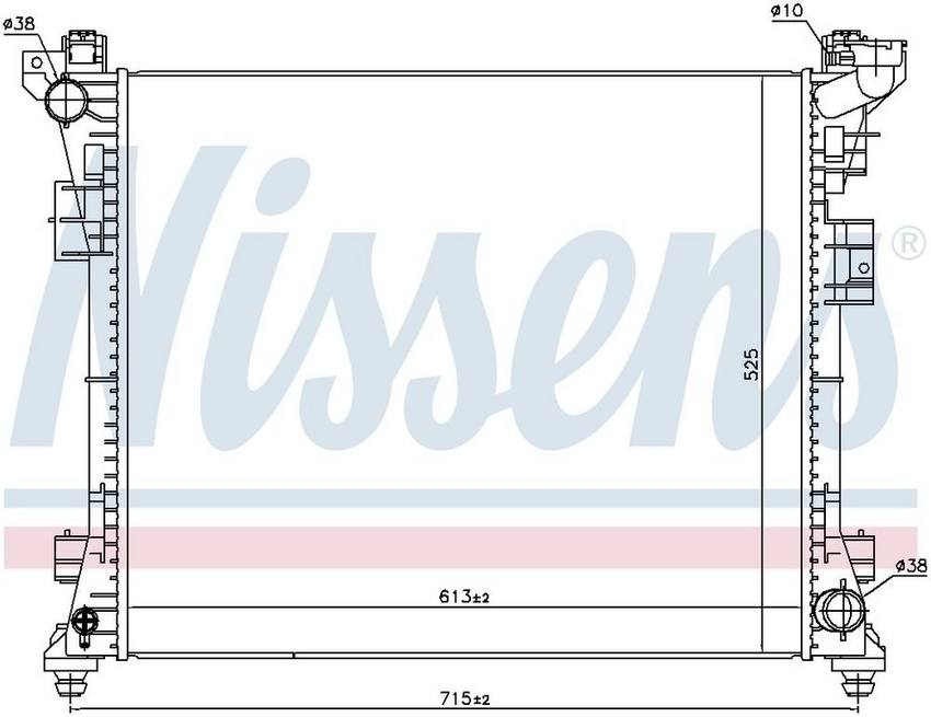 VW Radiator – Front – Nissens 61034