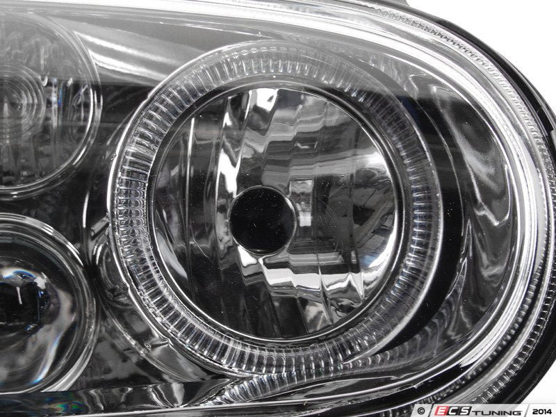 OE HID Replica Projector Headlight Set - Chrome