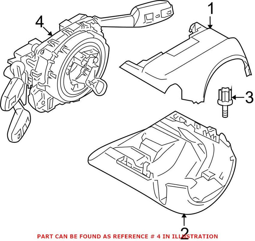 Steering Wheel Multi-Function Switch (w/ Clockspring)