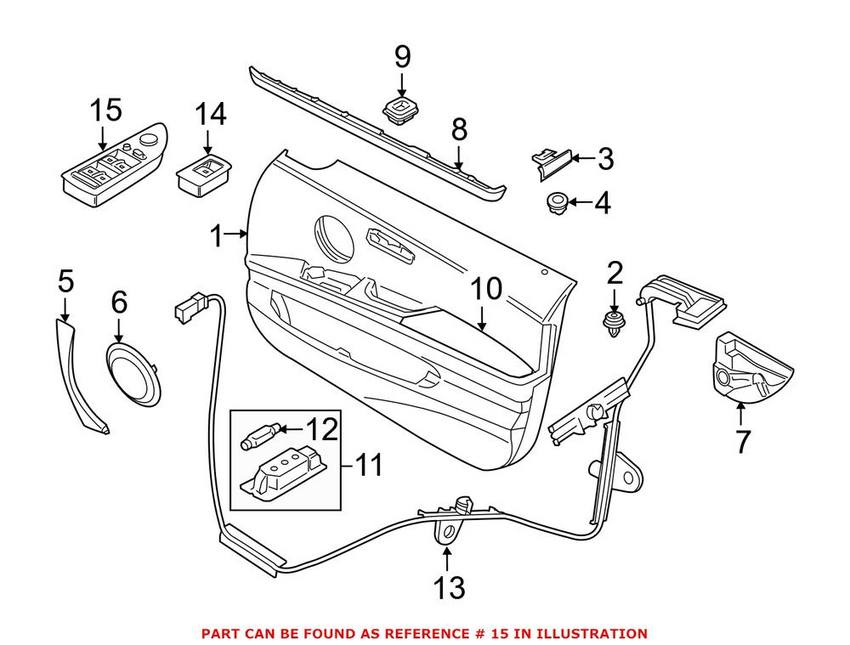 Window Switchpack – Front Driver Side (Beige)