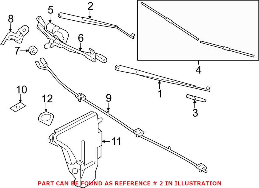 Windshield Wiper Arm