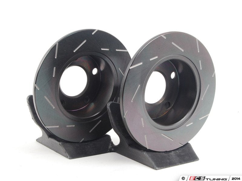 Rear Slotted Brake Rotors - Pair (245x10)