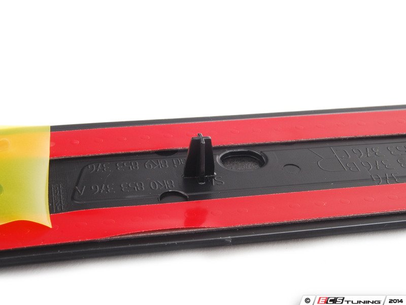 Right Rear Door Sill - Satin Black / Aluminum