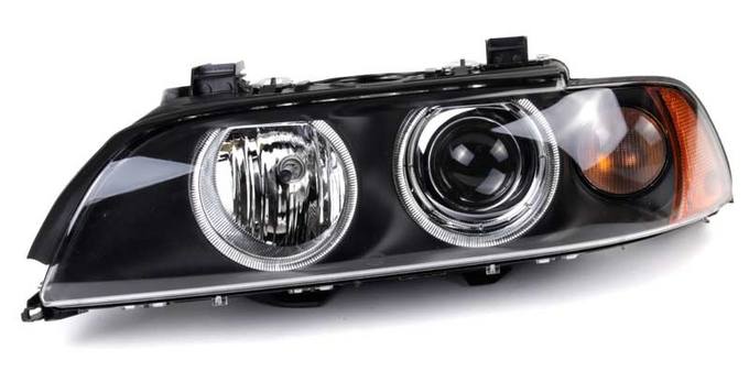 BMW Headlight Assembly – Driver Side (Halogen) (w/ Clear Turnsignal) 63126902517 – Hella 008053111