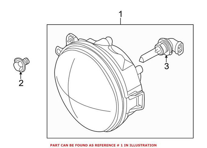 BMW Headlight – Front 63128377303