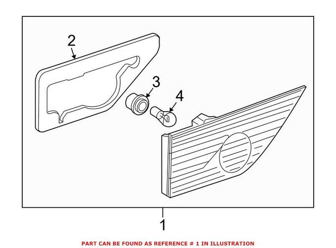 Tail Light Assembly – Passenger Right Inner