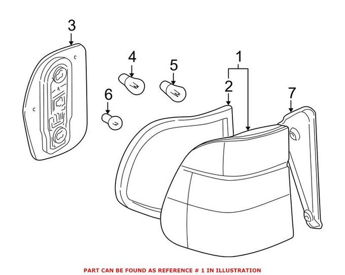 Tail Light Assembly – Rear Driver Left