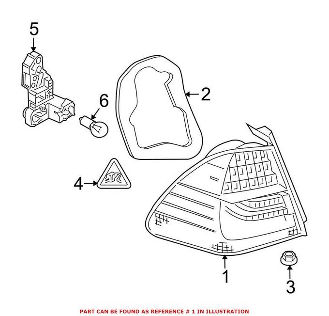 Tail Light Assembly – Rear Driver Left