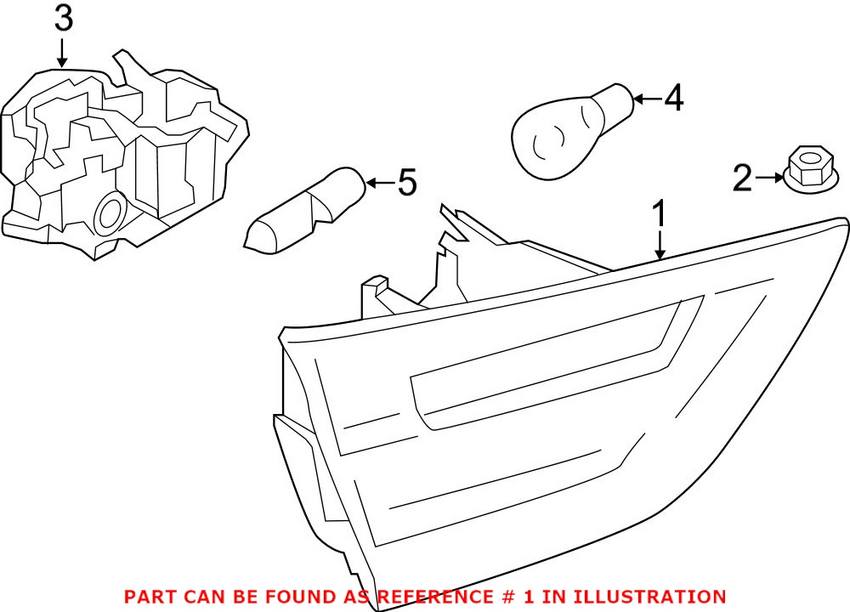 Back Up Light Assembly – Rear Driver Side