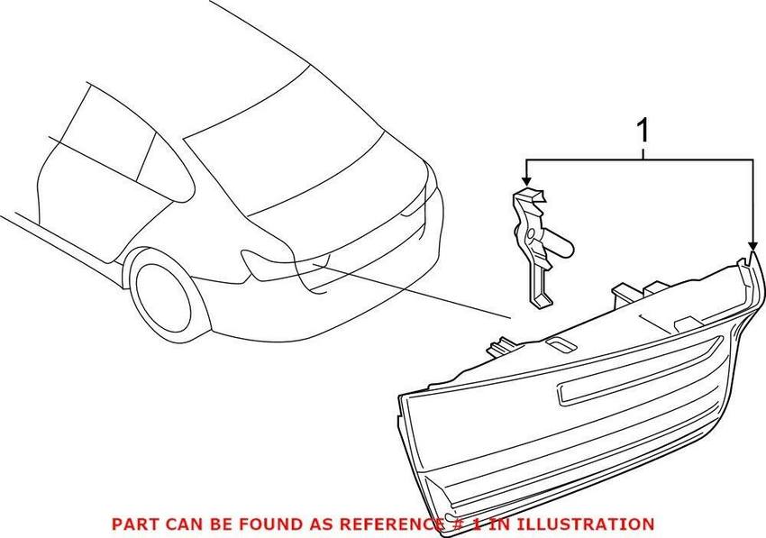 Back Up Light Assembly – Rear Passenger Side