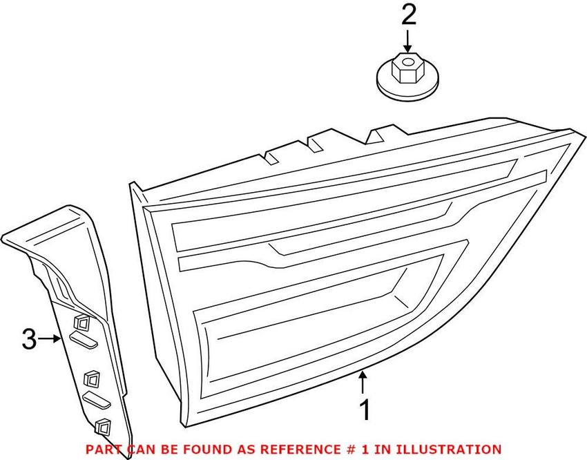 Tail Light Assembly – Driver Side Inner