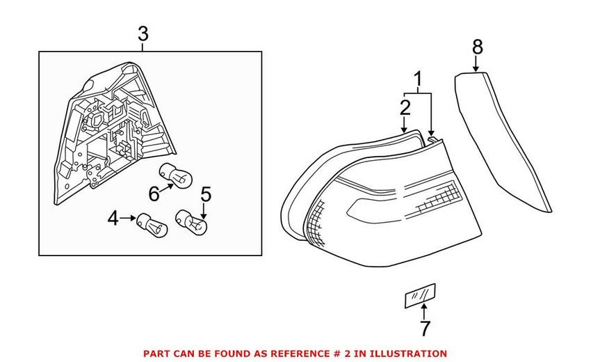 Tail Light Gasket – Outer