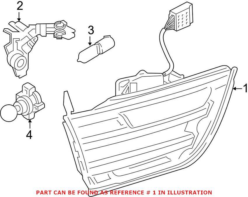 Back Up Light Assembly – Rear Driver Side