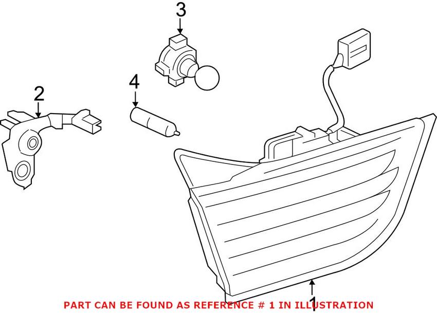 Back Up Light Assembly – Rear Pasenger Side