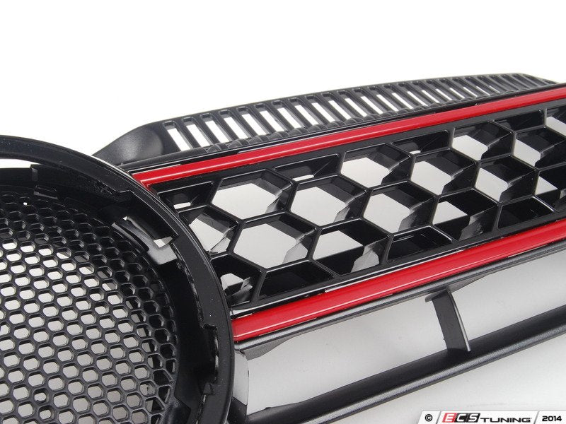 Honeycomb Grille - With Red Strips