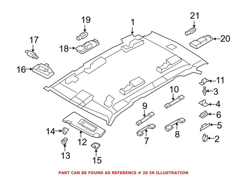 Reading Light – Passenger Right