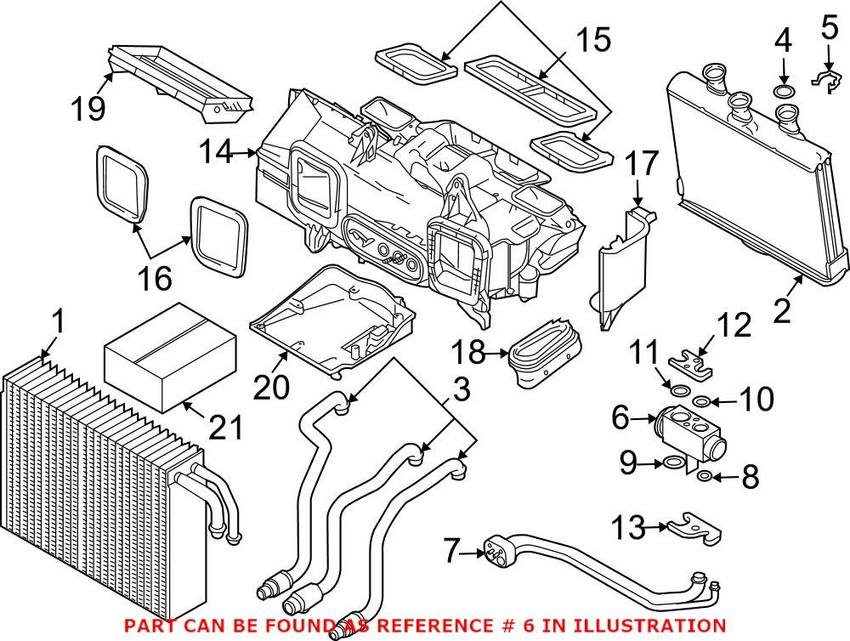 BMW A/C Expansion Valve 64119178314