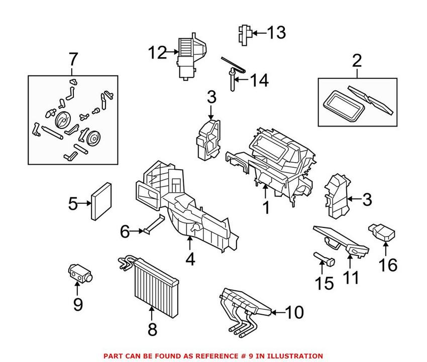 BMW A/C Expansion Valve 64119187630