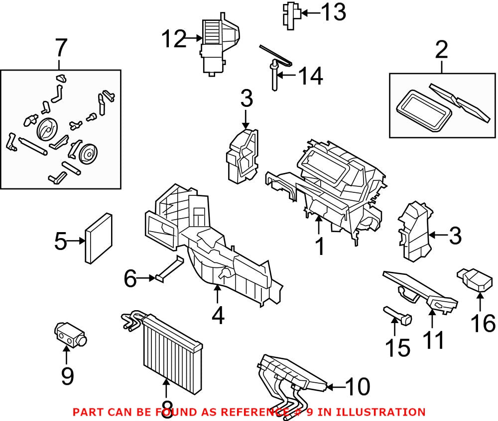 BMW A/C Expansion Valve 64119187630