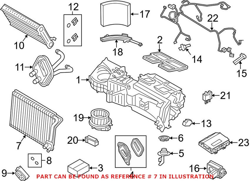 BMW A/C Evaporator Core 64119229487 – Genuine BMW