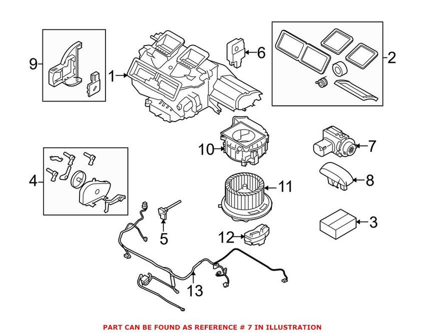 BMW Ambient Air Temperature Sensor 64119240180